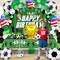Soccer Balloons Set 11 Pcs, Football Balloons Party Decorations Gold Winner Trophy Balloon USA Patriotic Anniversary World Cup Soccer Sports Theme Party Decorations